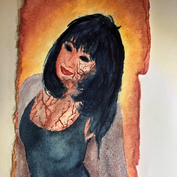 Original Watercolor Painting on Layered Cotton Paper - Picture 4 of 5